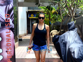Malaika Arora spotted at the gym in Bandra