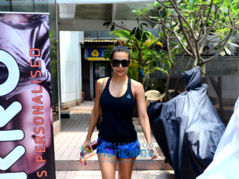 Malaika Arora spotted at the gym in Bandra