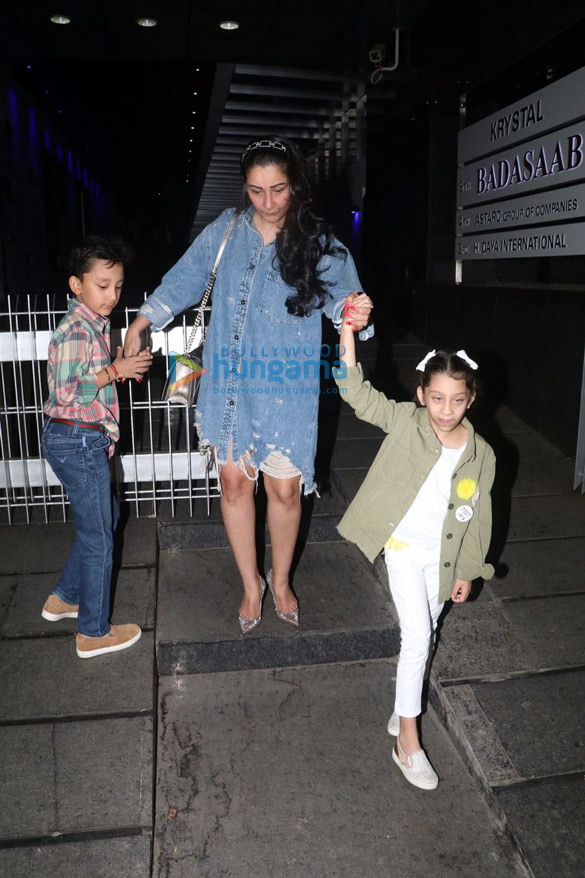 manyata dutt and kids spotted at hakkasan 2