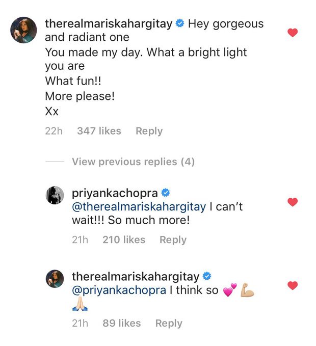 Priyanka Chopra has a fangirl moment with Law & Order: Special Victims Unit star Mariska Hargitay Priyanka Chopra has a fangirl moment with Law & Order: Special Victims Unit star Mariska Hargitay