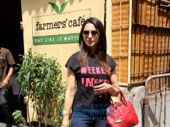 Rakul Preet Singh spotted outside a cafe in Bandra