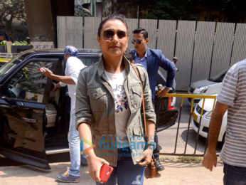 Rani Mukerji snapped promoting her film Hichki