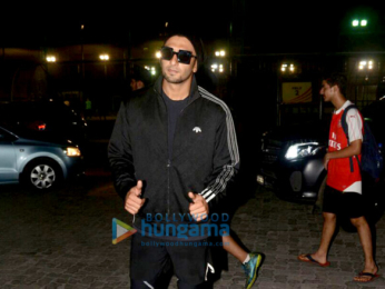 Ranveer Singh and Dino Morea snapped at football ground in Bandra