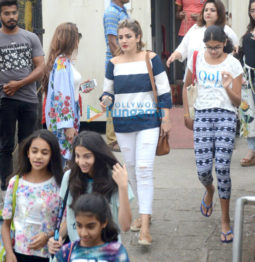 Raveena Tandon snapped with her daughter at Gateway