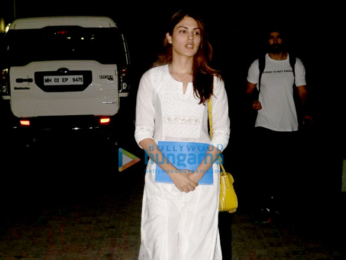 Rhea Chakraborty snapped outside the Bhatts office in Khar