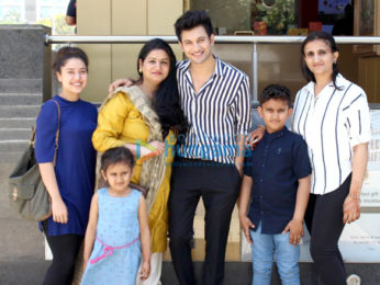 Rohit Saraf snapped with his family