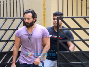 Saif Ali Khan spotted after his gym session in Bandra