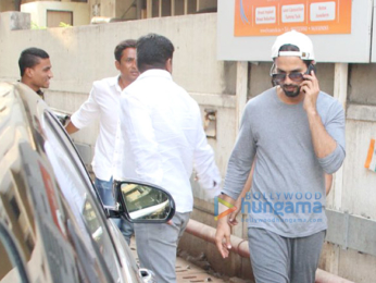 Shahid Kapoor and Mira Rajput spotted outside a clinic