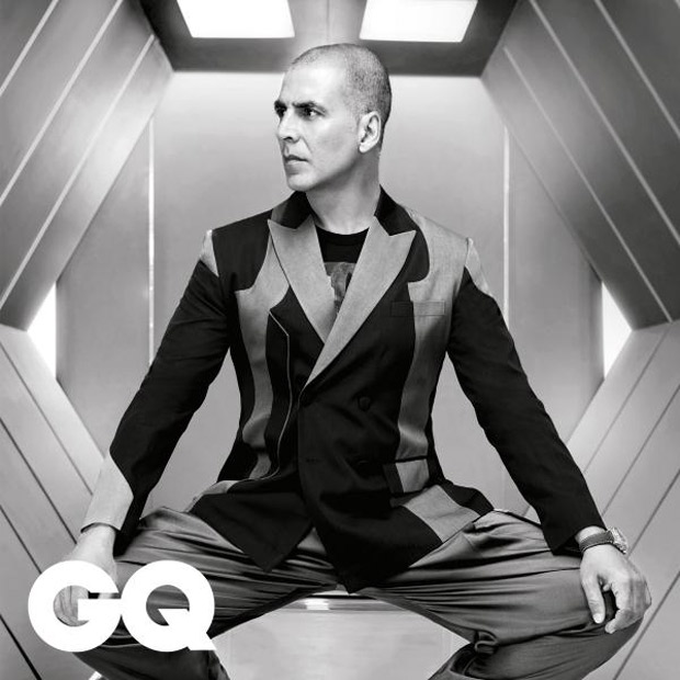 Shiny pate, steely stance Akshay Kumar on GQ is every bit sharp and sexy