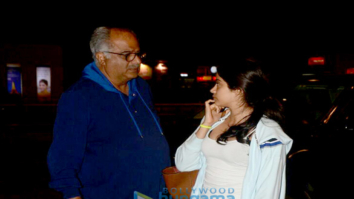 Shraddha Kapoor, Janvhi Kapoor and Boney Kapoor snapped at the airport