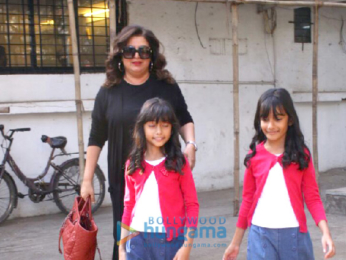 Shweta Nanda and Farah Khan snapped outside Kromakay salon in Juhu