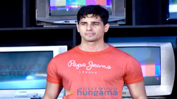 Sidharth Malhotra snapped at the launch of new collection of Pepe Jeans