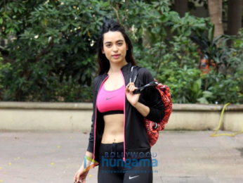 Soundarya Sharma snapped near her residence