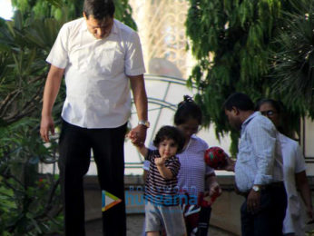 Taimur Ali Khan spotted at Amrita Arora's house