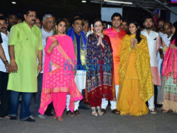 The Ambani family and Sivamani snapped at Siddhivinayak Temple