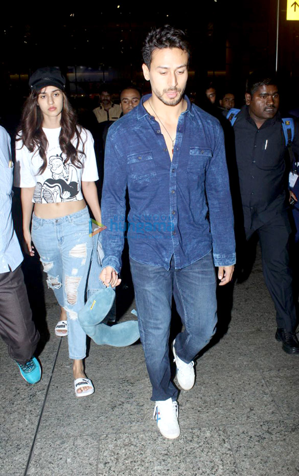 Tiger Shroff and Disha Patani snapped at the airport Tiger Shroff and Disha Patani snapped at the airport