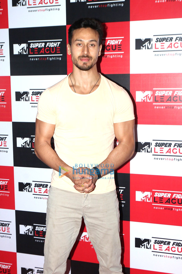 tiger shroff snapped at the mtv super fight league 1