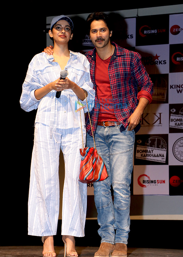 Varun Dhawan and Banita Sandhu snapped promoting their film ‘October’ at Sophia College Varun Dhawan and Banita Sandhu snapped promoting their film ‘October’ at Sophia College