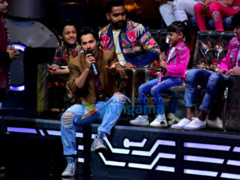 Varun Dhawan snapped on the sets of the show Super Dancer 2