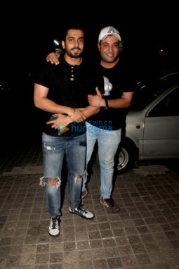 Varun Sharma snapped with friends at Juhu PVR
