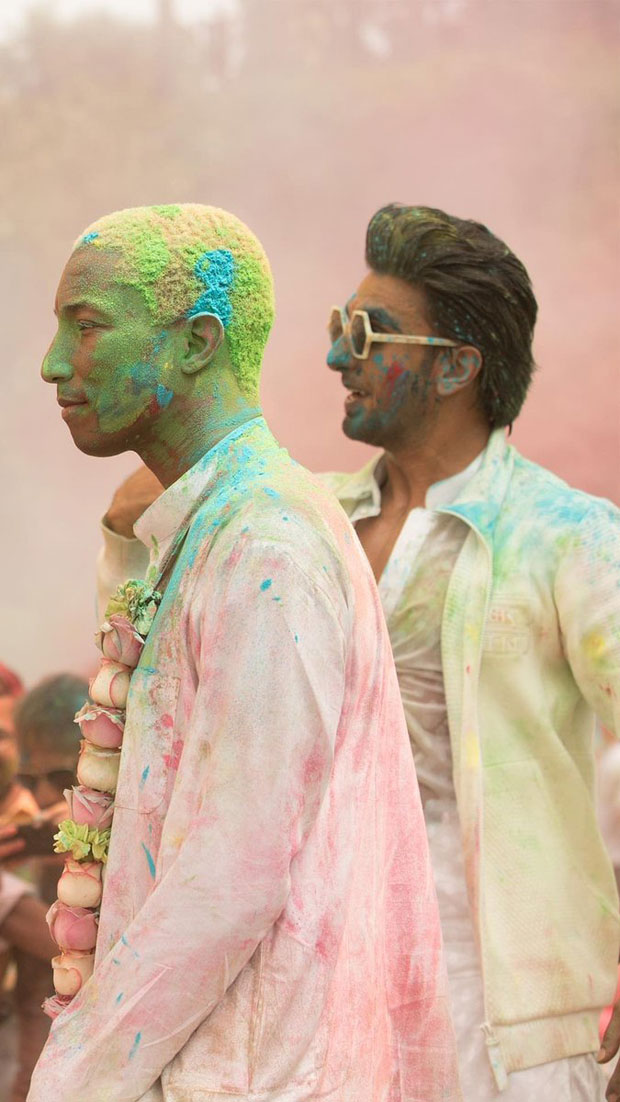 WATCH: Hollywood musician Pharrell Williams joins Ranveer Singh for Holi celebrations WATCH: Hollywood musician Pharrell Williams joins Ranveer Singh for Holi celebrations
