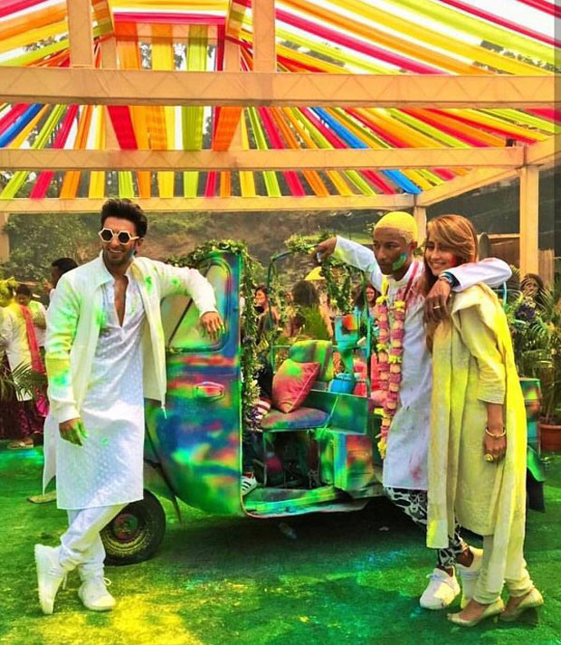 WATCH: Hollywood musician Pharrell Williams joins Ranveer Singh for Holi celebrations WATCH: Hollywood musician Pharrell Williams joins Ranveer Singh for Holi celebrations