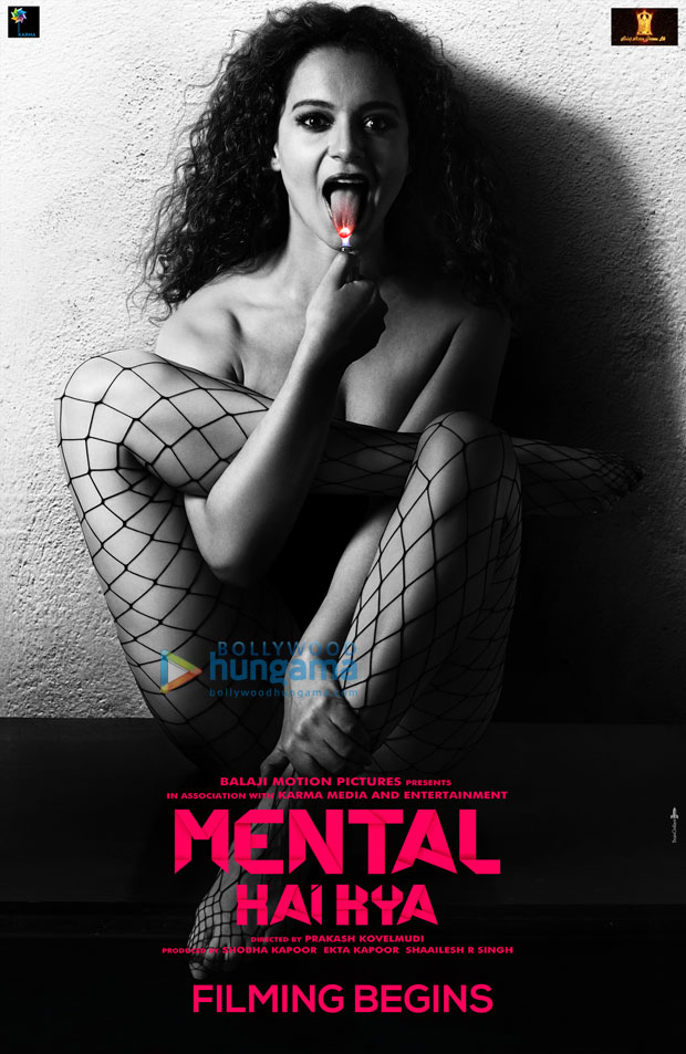 WHOA! Kangana Ranaut bares it all for this poster of Mental Hai Kya WHOA! Kangana Ranaut bares it all for this poster of Mental Hai Kya