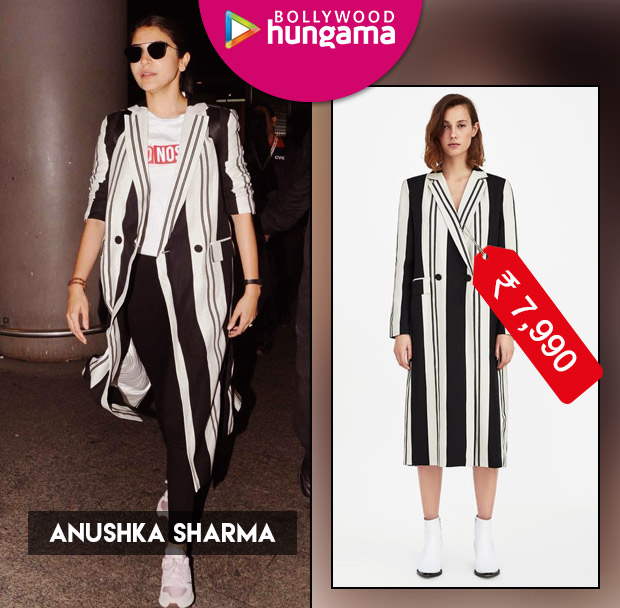 Weekly Celebrity Splurges: Anushka Sharma in a Zara coat