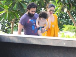AWW! Taimur Ali Khan preps for a swimming session with Kareena Kapoor Khan and Saif Ali Khan