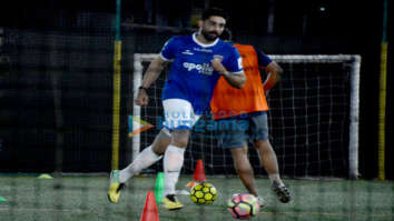 Abhishek Bachchan spotted playing football in Juhu near PVR