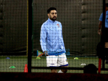 Abhishek Bachchan spotted playing football in Juhu near PVR