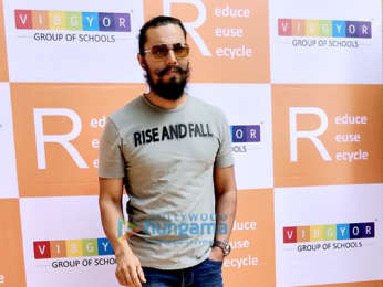 Actor Randeep Hooda and Environmentalist Afroz Shah at VIBGYOR High School
