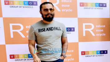 Actor Randeep Hooda and Environmentalist Afroz Shah at VIBGYOR High School