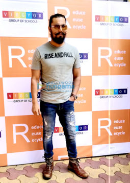 Actor Randeep Hooda and Environmentalist Afroz Shah at VIBGYOR High School