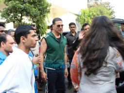 Akshay Kumar and Aaditya Thackeray snapped at Andheri sports complex