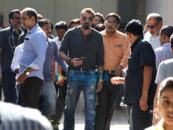 Alia Bhatt and Sanjay Dutt spotted at Vishesh Films' office