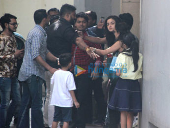 Alia Bhatt and Sanjay Dutt spotted at Vishesh Films' office
