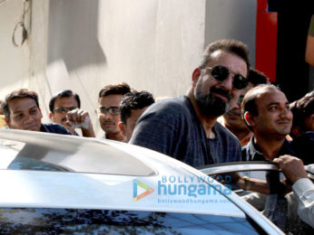 Alia Bhatt and Sanjay Dutt spotted at Vishesh Films' office