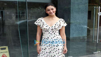 Alia Bhatt snapped promoting Raazi at the Dharma Films office