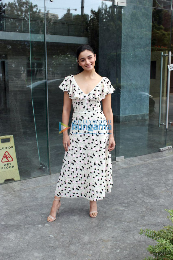 Alia Bhatt snapped promoting Raazi at the Dharma Films office