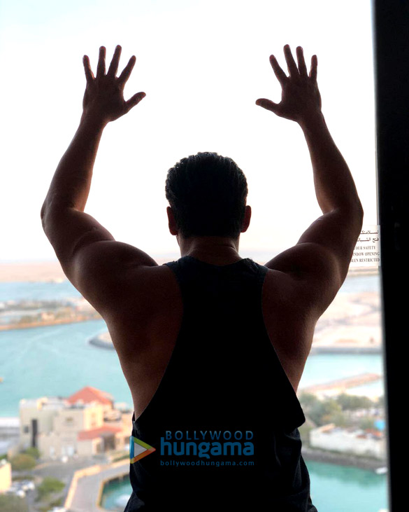 RACE 3: All flexed and sizzling hot, Salman Khan teases us with a new click (see picture)