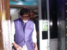 Amitabh Bachchan Spotted At Late Aadesh Shrivastava Dubbing Studio