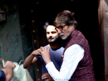 Amitabh Bachchan spotted at Aadesh Shrivastava's recording studio in Juhu
