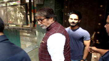 Amitabh Bachchan spotted at Aadesh Shrivastava’s recording studio in Juhu