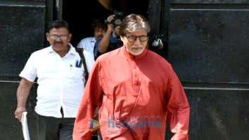 Amitabh Bachchan spotted during a photo shoot for Kalyan Jewellers