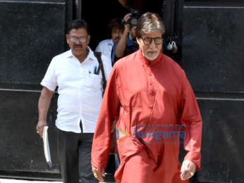 Amitabh Bachchan spotted during a photo Shoot for Kalyan Jewellers