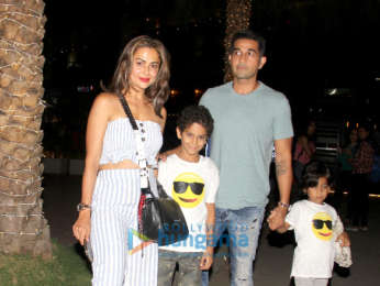 Amrita Arora snapped with family spotted at Nara Thai, BKC