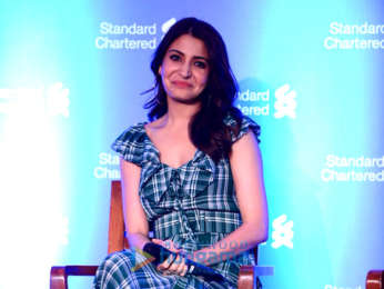 Anushka Sharma snapped at Standard Chartered press conference