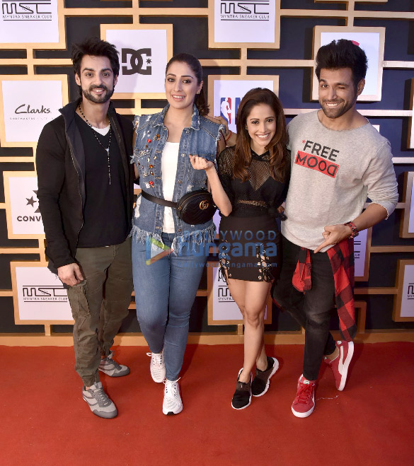 celebs snapped at myntra sneaker club in bangalore 1