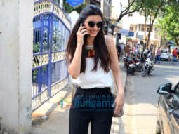 Diana Penty snapped at Taj Mahal Tea House in Bandra